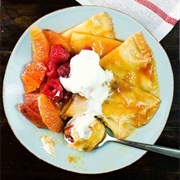 Blood Orange Crepe