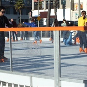 Ice Skating at Huntington Beach Pier