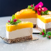 Vegan Mango and Ginger Cheesecake
