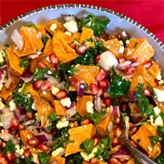 Sweet Potato Pomegranate Feta Salad