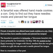 Voltron Needle Cookies