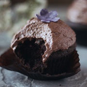 Chocolate Violet Cupcakes