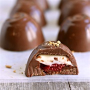 Cherry Cheesecake Chocolate Truffles