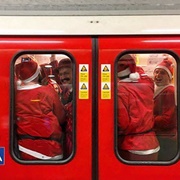 Subway Santas