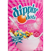 Dippin' Dots Birthday Cake Cereal