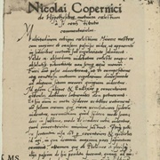 Copernicus Writes Commentariolus 1512