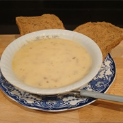 Chicken and  Mushroom Soup With Wholeseed Loaf