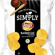Lay's Simply BBQ Flavored Thick Cut Potato Chips