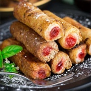 Cherry Cheesecake French Toast Roll Ups