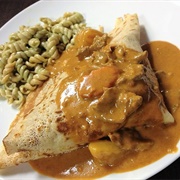 Beef Curry Crepe