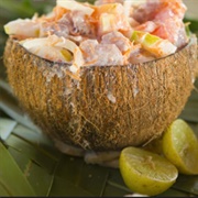 Raw Fish With Coconut Milk