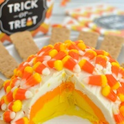 Candy Corn Cheesecake Cheese Ball