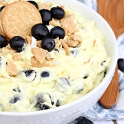 Golden Lemon Blueberry Cheesecake Salad