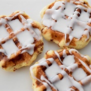 Cinnamon Roll Waffles