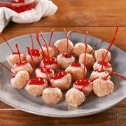 Boozy Cherry Cheesecake Bites