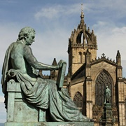 David Hume's Statue, Edinburgh, Scotland