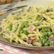 Pasta Prosciutto E Piselli