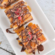 Candy Apple Cheesecake Cookie Bars