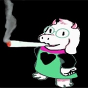 Ralsei Smoking a Blunt