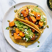 Sweet Potato and Guacamole Taco