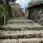 Walk Down the Kinjo-Cho Stone Path, Okinawa