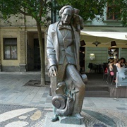Statue of Hans Christian Andersen, Bratislava, Slovakia