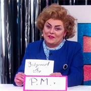 Baga Chipz as Margaret Thatcher