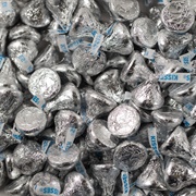 Silver Hershey Kisses