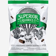 Superior Liquorice Chocolate Coated Liquorice Bites