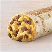 Cheesy Toasted Breakfast Burrito