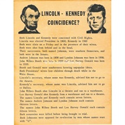 Lincoln-Kennedy Coincidences