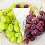Cheese and Blue Grapes