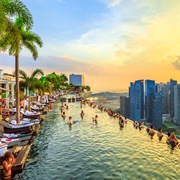 Swim in the Marina Bay Sands Infinity Pool