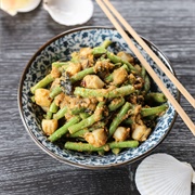 Salted Egg Yardlong Beans