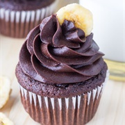 Chocolate and Banana Cupcake