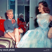 Lauren Bacall's Blue-White Sheer Gown- How to Marry a Millionaire