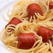 Hot Dog Spaghetti