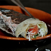 Avocado and Coconut Burrito