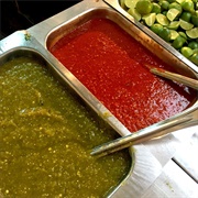 Red and Green Salsas