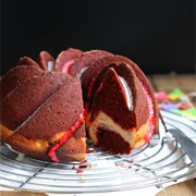 Red Velvet Cheesecake Bundt Cake