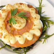 Cheesed Crab Flakes En Coquilles
