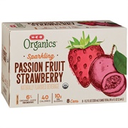 H-E-B Organics Sparkling Passion Fruit Strawberry