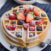 Powdery Sweet Waffles