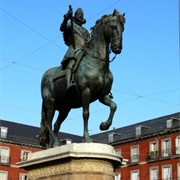Equestrian Statue of Philip III, Plaza Mayor, Madrid, Spain