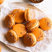Mango Cheesecake Macarons