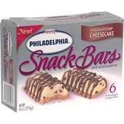 Philadelphia Snack Bars Chocolate Chip Cheesecake