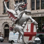 City of London Dragon Boundary Marks, London, UK