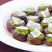 Pesto Stuffed Mushroom