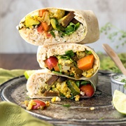 Boiled Cauliflower Burrito