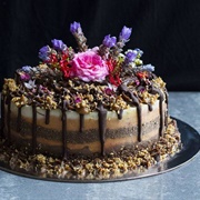 Raw Brownie and Toffee Cheesecake